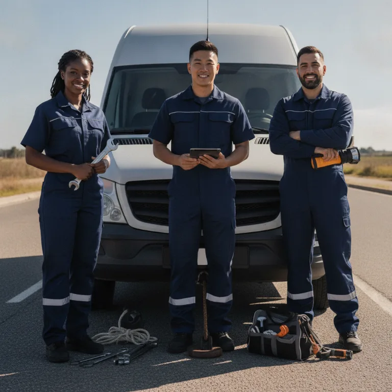 Car Towing team in West Vancouver